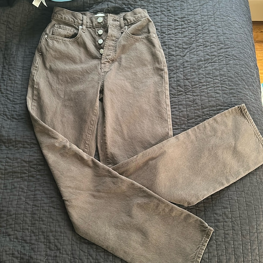Pacsun DARK BROWN Dad Jeans Size 24